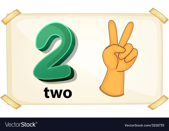 Number two Royalty Free Vector Image - VectorStock
